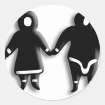 Familia esquimal etiquetas  