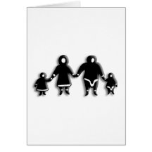 Familia esquimal tarjetas