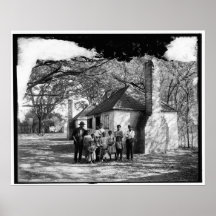 Familia negra en la ermita, sabana, GA. c1907 Posters