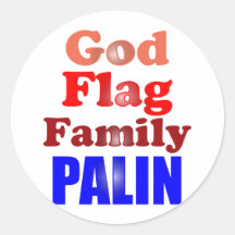 Familia Palin de la bandera de dios Etiquetas