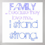 Familia, soporte fuerte impresiones