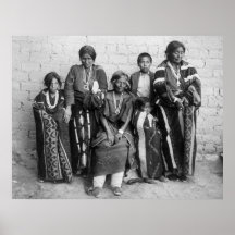 Family del jefe de Navajo, 1901 Impresiones