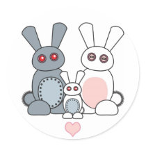 Family of Bunnies pegatinas