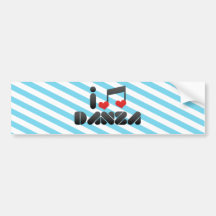 Fan de Danza Etiqueta De Parachoque