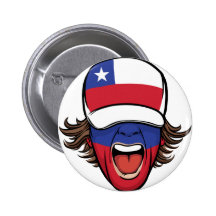 Fan de deportes de Chile Pins
