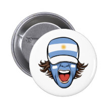 Fan de deportes de la Argentina Pins