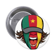 Fan de deportes del Camerún Pins
