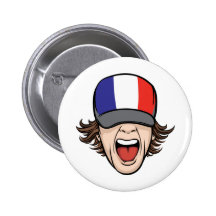 Fan de deportes francesa pins