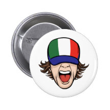 Fan de deportes italiana pins