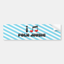 Fan de música popular pegatina de parachoque