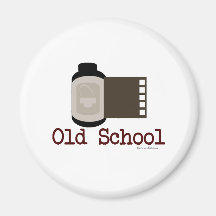 Fan de película de la escuela vieja imán de nevera