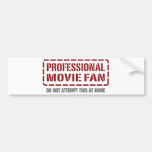Fan de película profesional etiqueta de parachoque