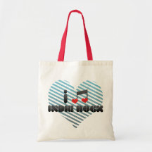 Fan de roca del indie bolsa de mano