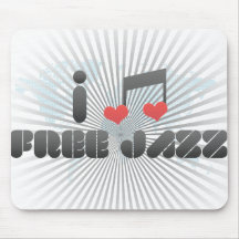 Fan libre del jazz alfombrilla de ratón