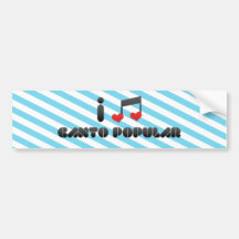 Fan popular del Canto Pegatina De Parachoque