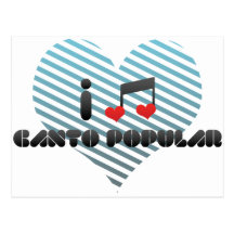 Fan popular del Canto Tarjeta Postal