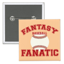Fanático del béisbol de la fantasía pins