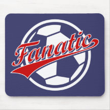 Fanático del fútbol tapete de raton