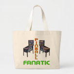 Fanático del pinball bolsas lienzo