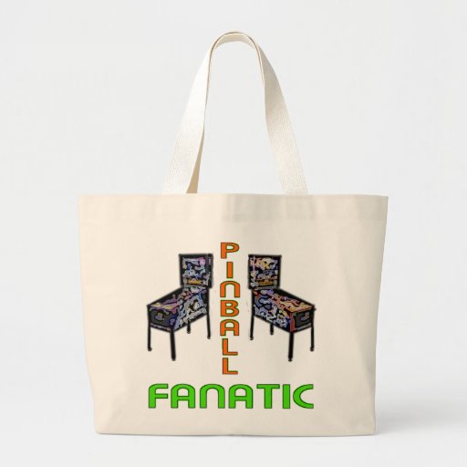 Fanático del pinball bolsas lienzo