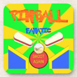 Fanático del pinball posavasos de bebida