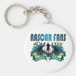 Fans de NASCAR idas salvajes Llaveros Personalizados