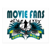 Fans de película idas salvajes postal