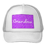 Fans tropicales japonesas púrpuras de la lavanda gorras