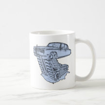 Fantasía azul Rolls Royce Taza De Café