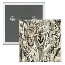Fantasía B&W Pin