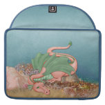 Fantasía coralina del océano del dragón fundas para macbook pro