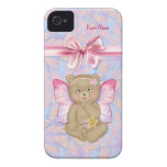 Fantasía de hadas del beso del oso Case-Mate iPhone 4 protectores