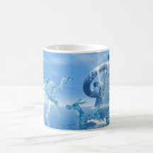 Fantasía de la taza del Humanoid del agua de la mi