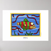 fantasía de los pescados poster