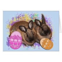 ¡Fantasía del conejito de pascua - Pascua feliz! Felicitación