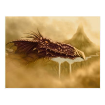 fantasía del dragón de vuelo postal
