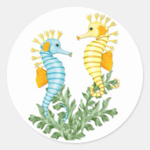 Fantasía del Seahorse Pegatinas