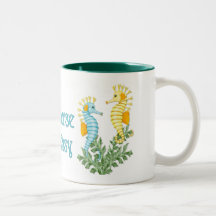 Fantasía del Seahorse Taza De Café