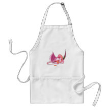 Fantasía Dragon.png rosado Delantales