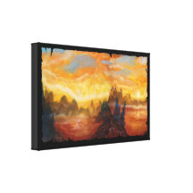 Fantasía Landscape2 Lona Envuelta Para Galerías