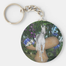 Fantasía linda 1 del unicornio llaveros