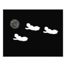 Fantasmas de Halloween y Luna Llena Fotografías
