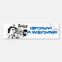 FARCEBOOK BUMPERSTICKERS PEGATINA DE PARACHOQUE