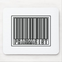 Farmacéutico del código de barras alfombrillas de ratón