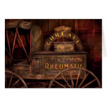 Farmacia - el carro reumático de la curación tarjeta
