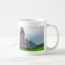 Faro 28 de Maine Tazas De Café