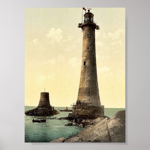 Faro de Eddystone, Plymouth, Inglaterra pH clásico Impresiones