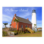 Faro de la isla de San Jorge, la Florida Postales