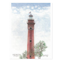 Faro de Ludington Postal