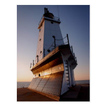 Faro de Ludington Tarjeta Postal